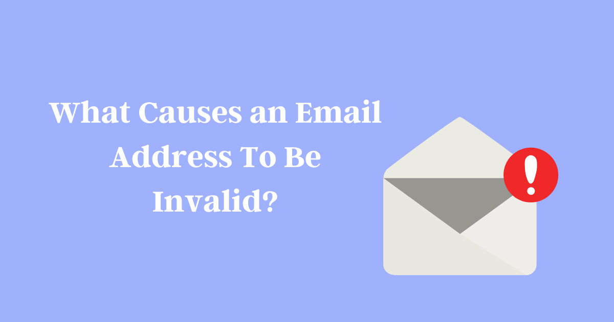 Email Adress Invalid