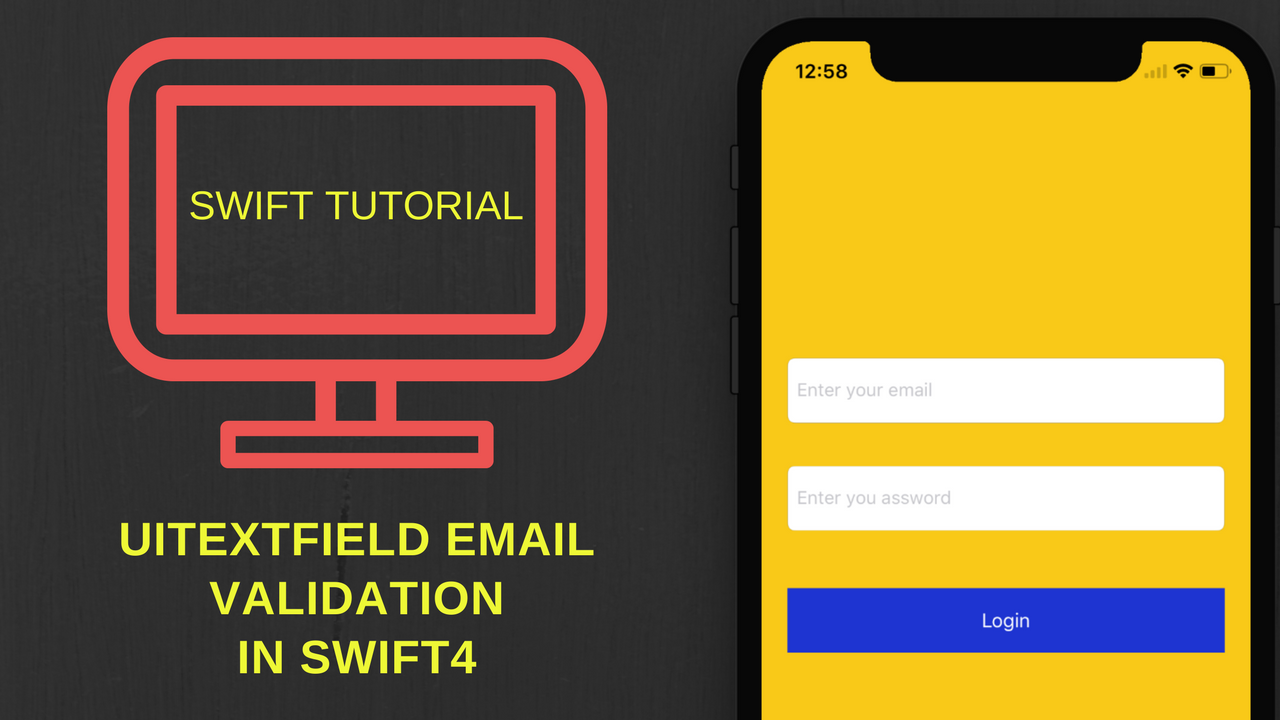 email and password validation in swift