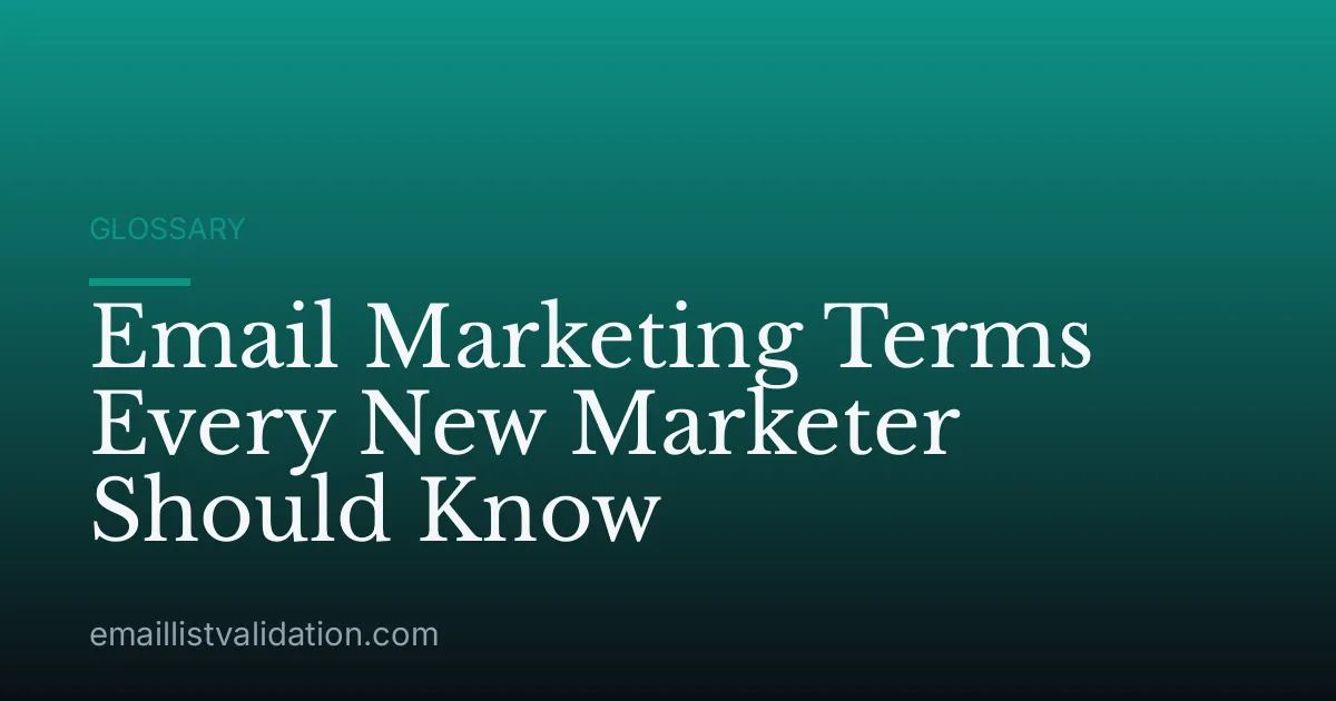 Email Marketing Terms Every New Marketer Should Know