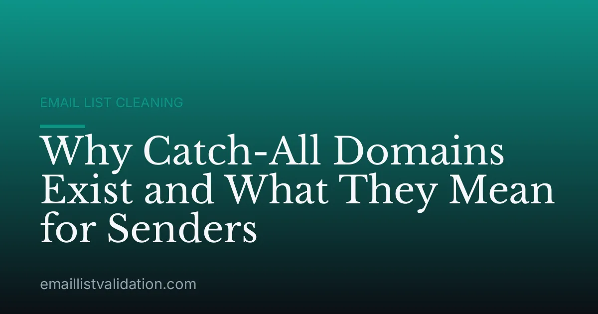 Why Catch-All Domains Exist and What They Mean for Senders