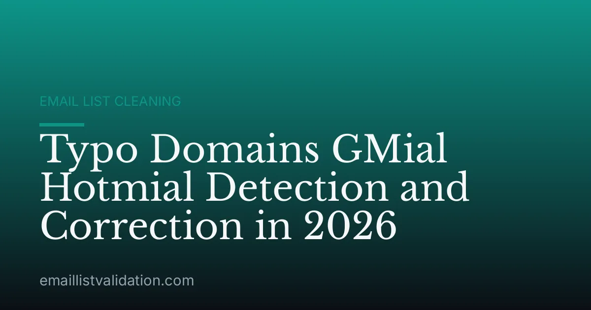 Typo Domains GMial Hotmial Detection and Correction in 2026