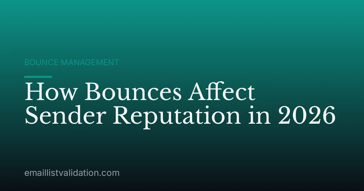How Bounces Affect Sender Reputation in 2026