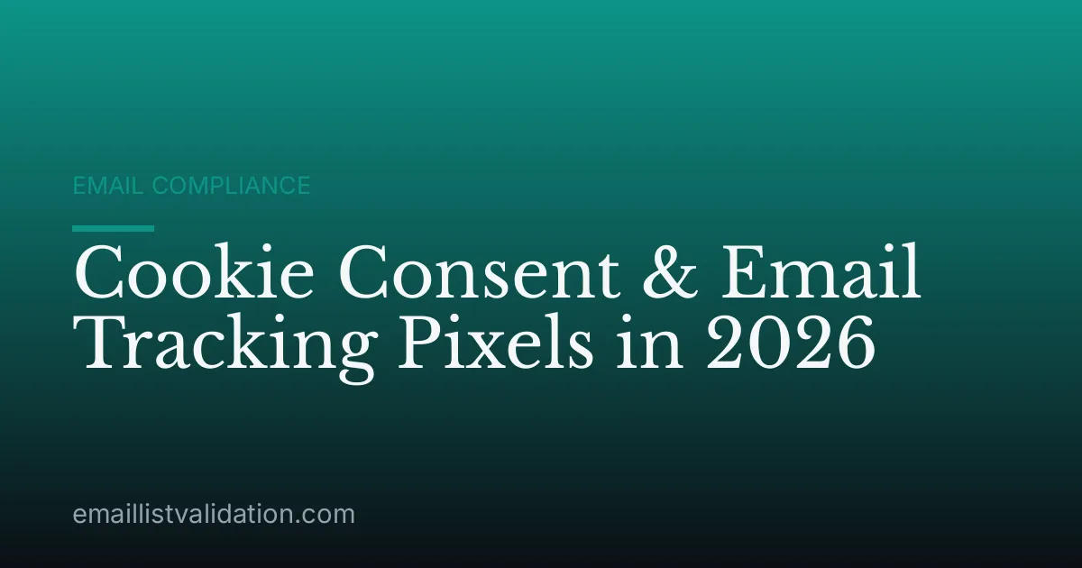Cookie Consent & Email Tracking Pixels in 2026