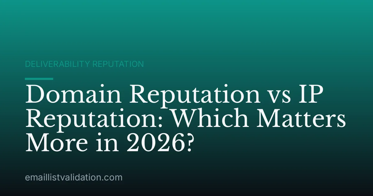 Domain Reputation vs IP Reputation: Which Matters More in 2026?