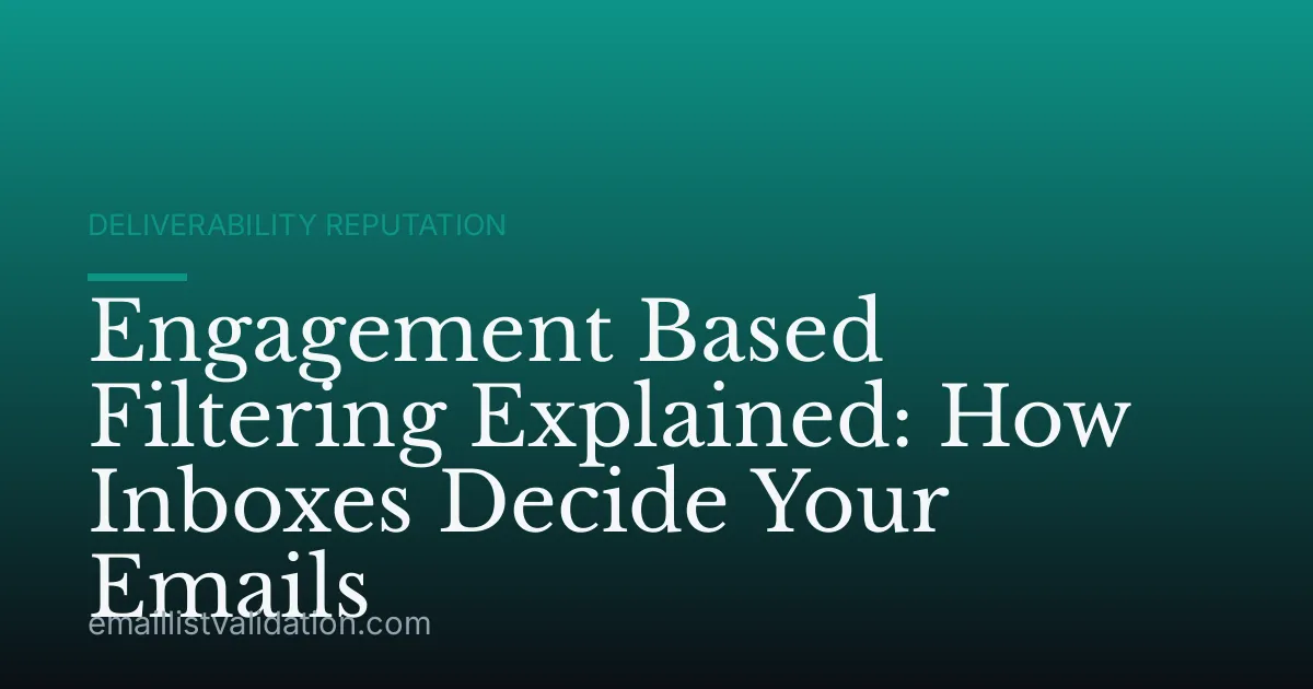 Engagement Based Filtering Explained: How Inboxes Decide Your Emails