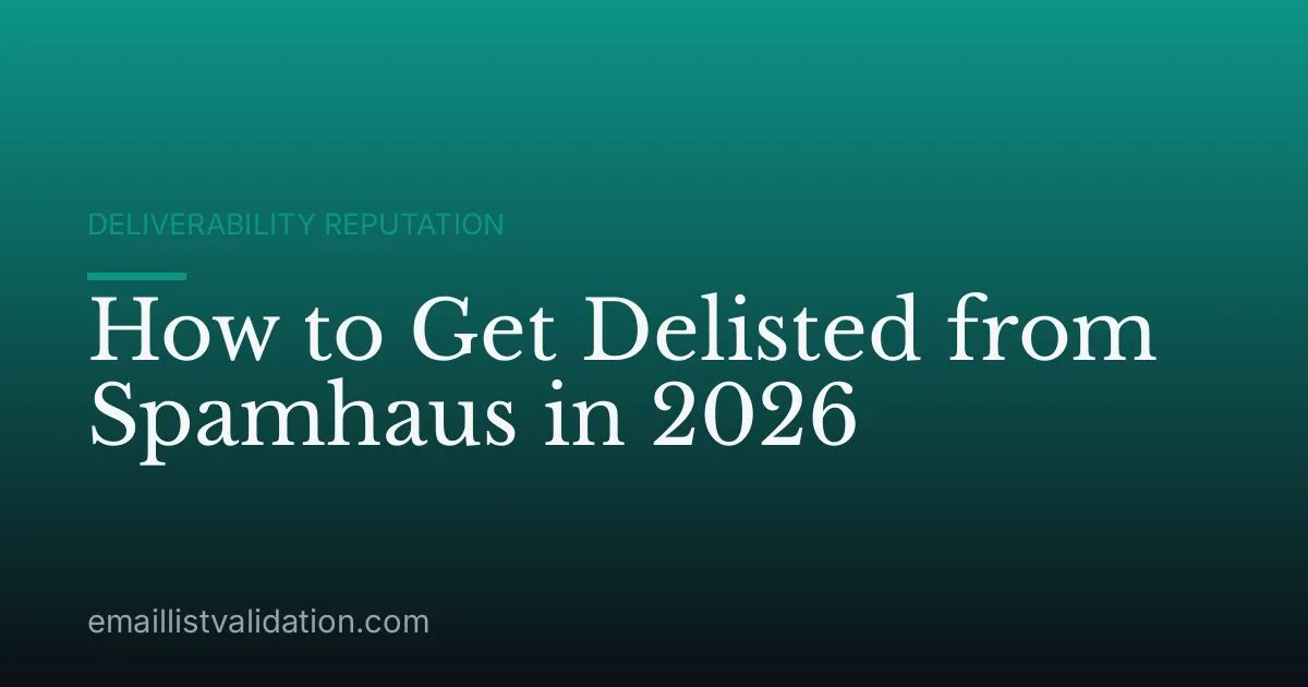 How to Get Delisted from Spamhaus in 2026