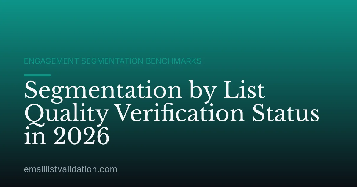 Segmentation by List Quality Verification Status in 2026