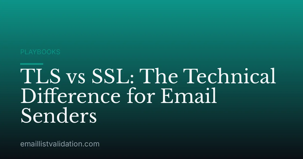 TLS vs SSL: The Technical Difference for Email Senders