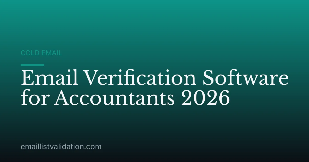 Email Verification Software for Accountants 2026
