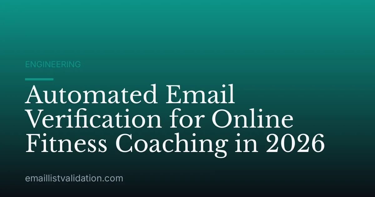 Automated Email Verification for Online Fitness Coaching in 2026