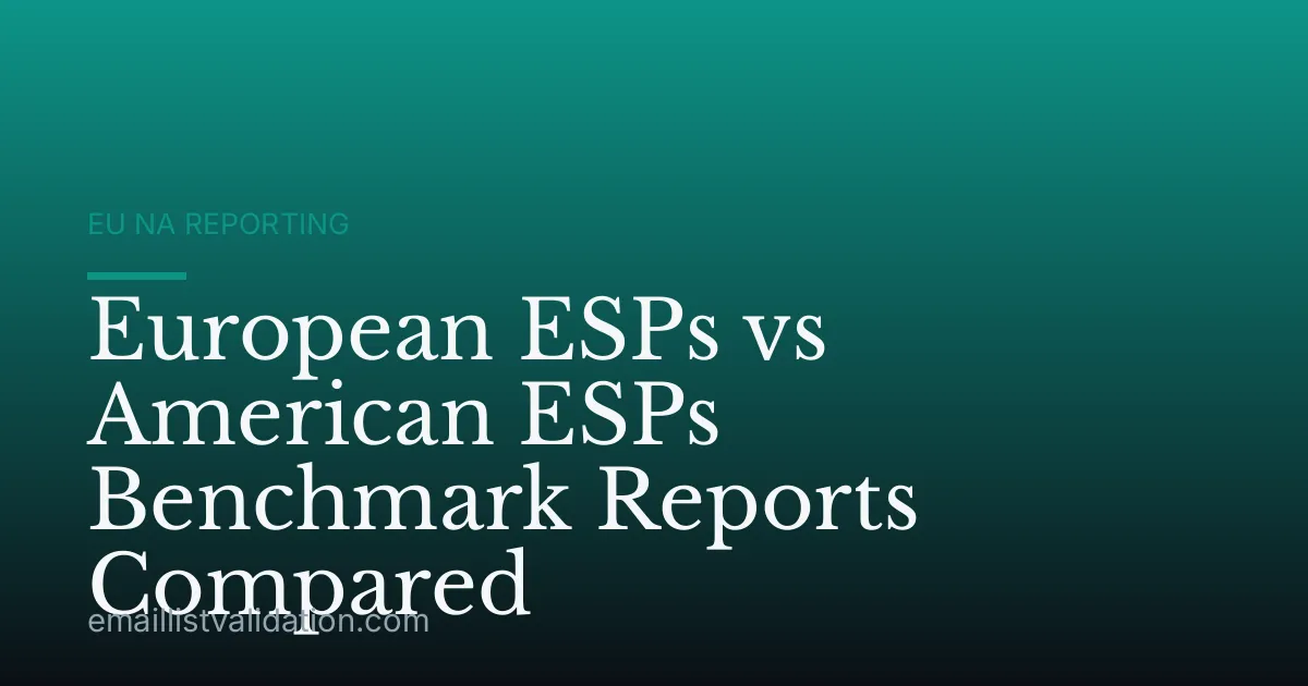 European ESPs vs American ESPs Benchmark Reports Compared