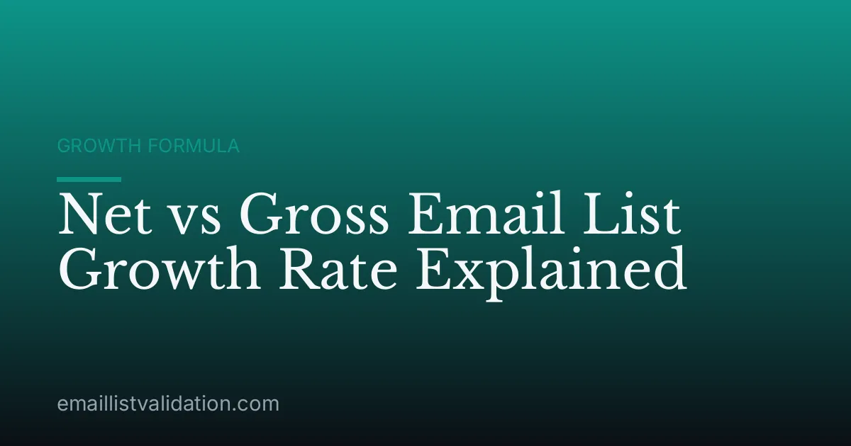 Net vs Gross Email List Growth Rate Explained