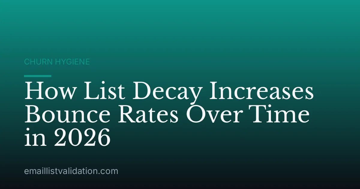 How List Decay Increases Bounce Rates Over Time in 2026