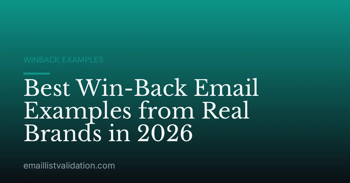Best Win-Back Email Examples from Real Brands in 2026