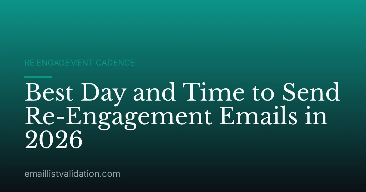 Best Day and Time to Send Re-Engagement Emails in 2026