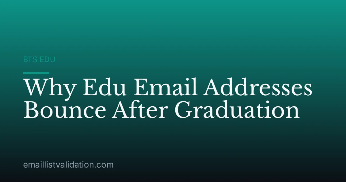 Why Edu Email Addresses Bounce After Graduation