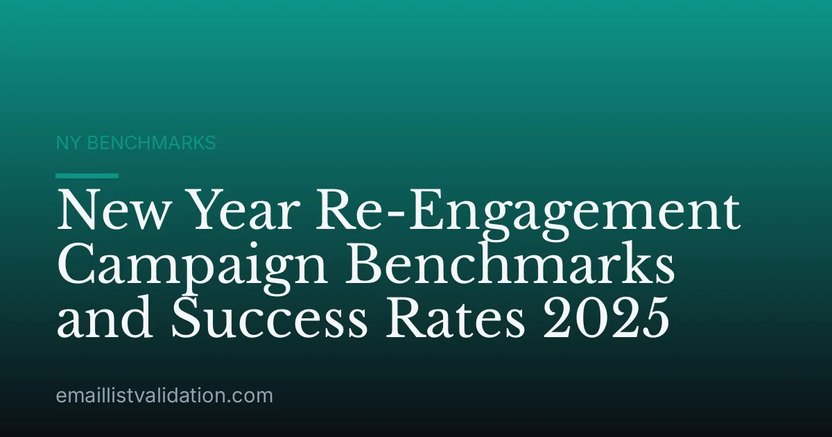 New Year Re-Engagement Campaign Benchmarks and Success Rates 2025