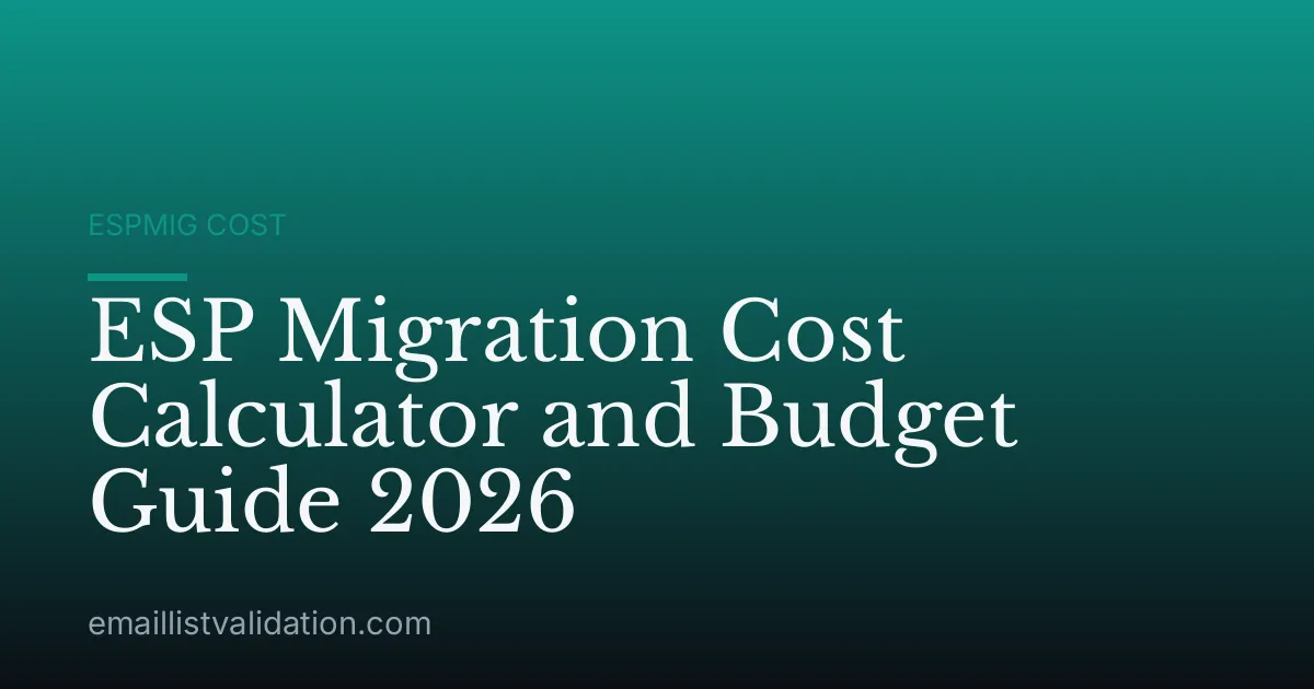 ESP Migration Cost Calculator and Budget Guide 2026