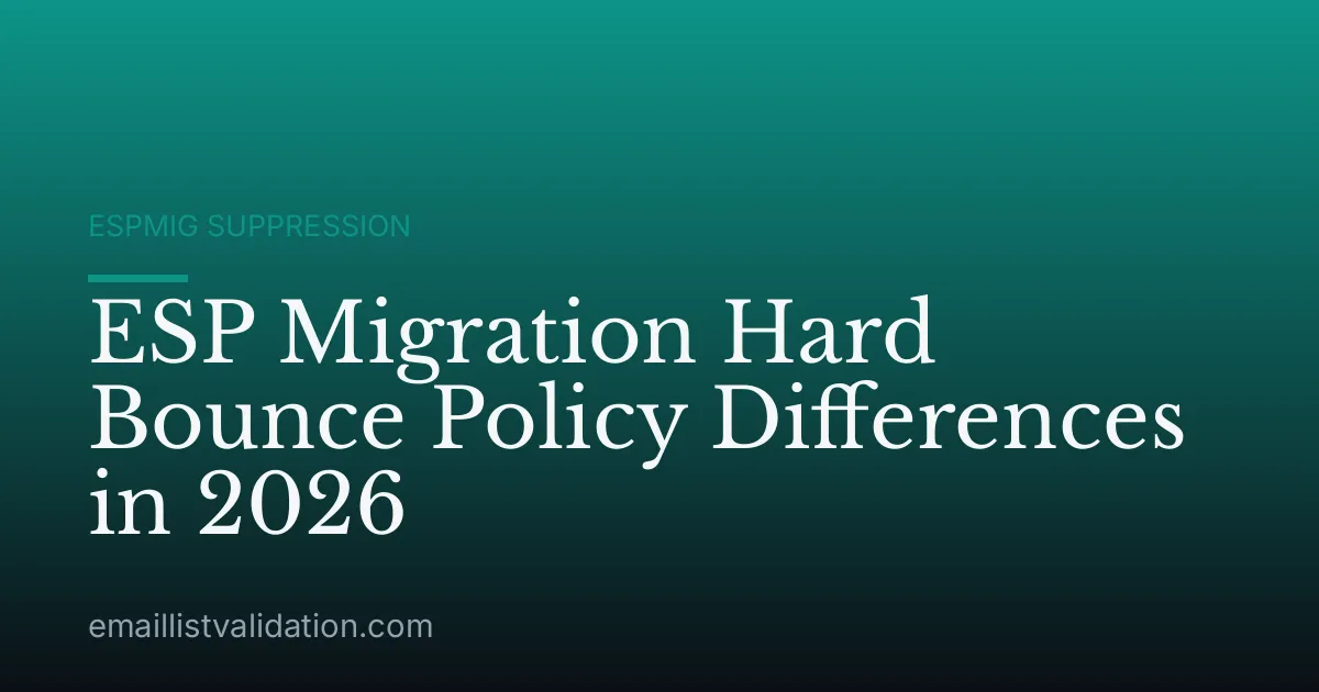 ESP Migration Hard Bounce Policy Differences in 2026