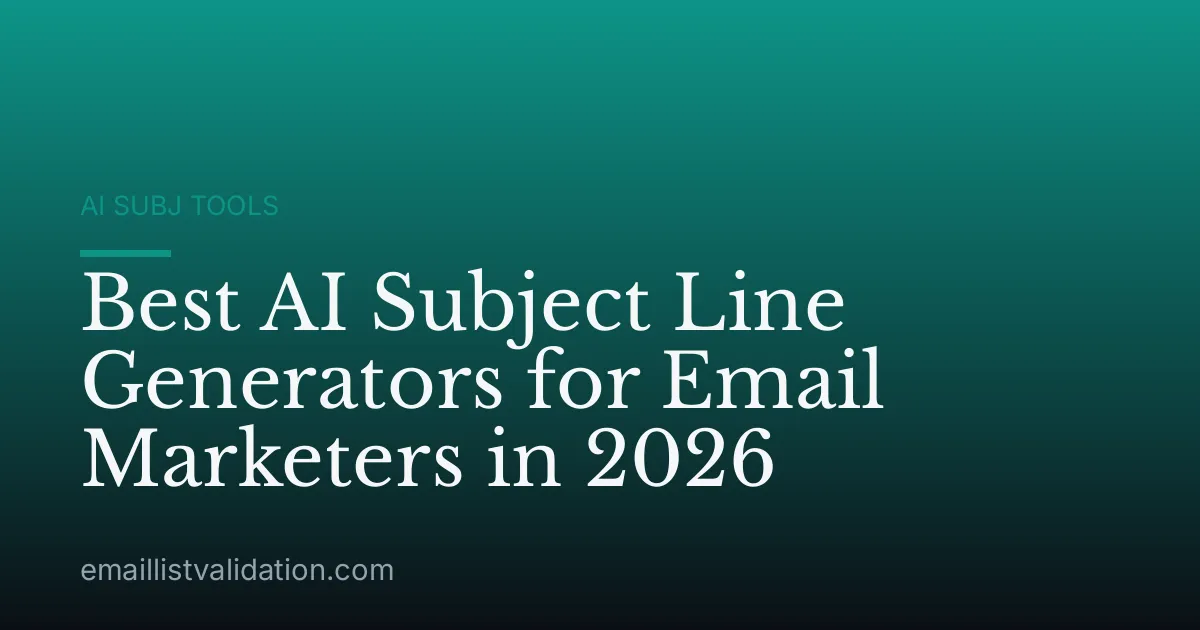 Best AI Subject Line Generators for Email Marketers in 2026