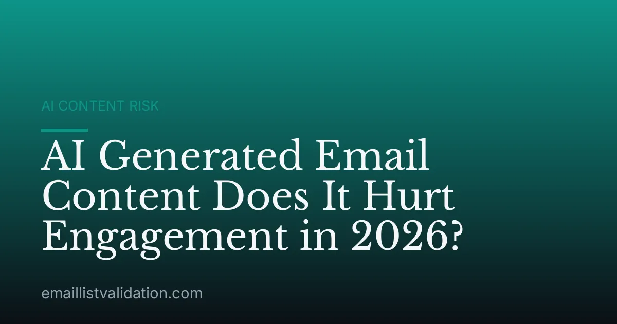 AI Generated Email Content Does It Hurt Engagement in 2026?