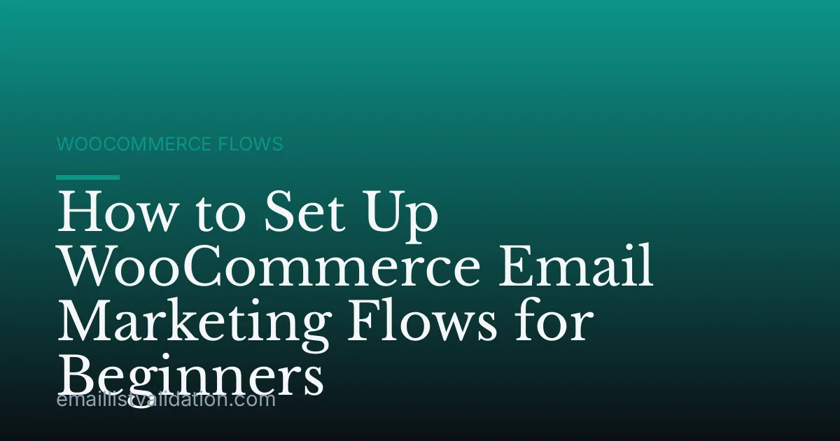 How to Set Up WooCommerce Email Marketing Flows for Beginners