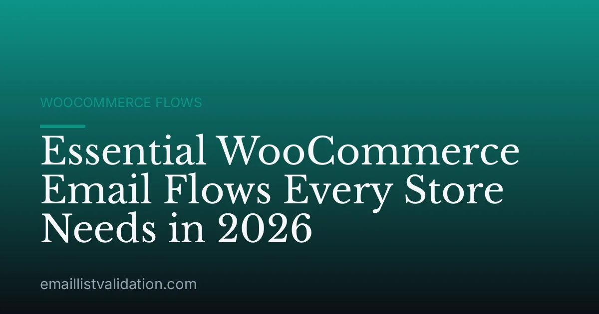 Essential WooCommerce Email Flows Every Store Needs in 2026