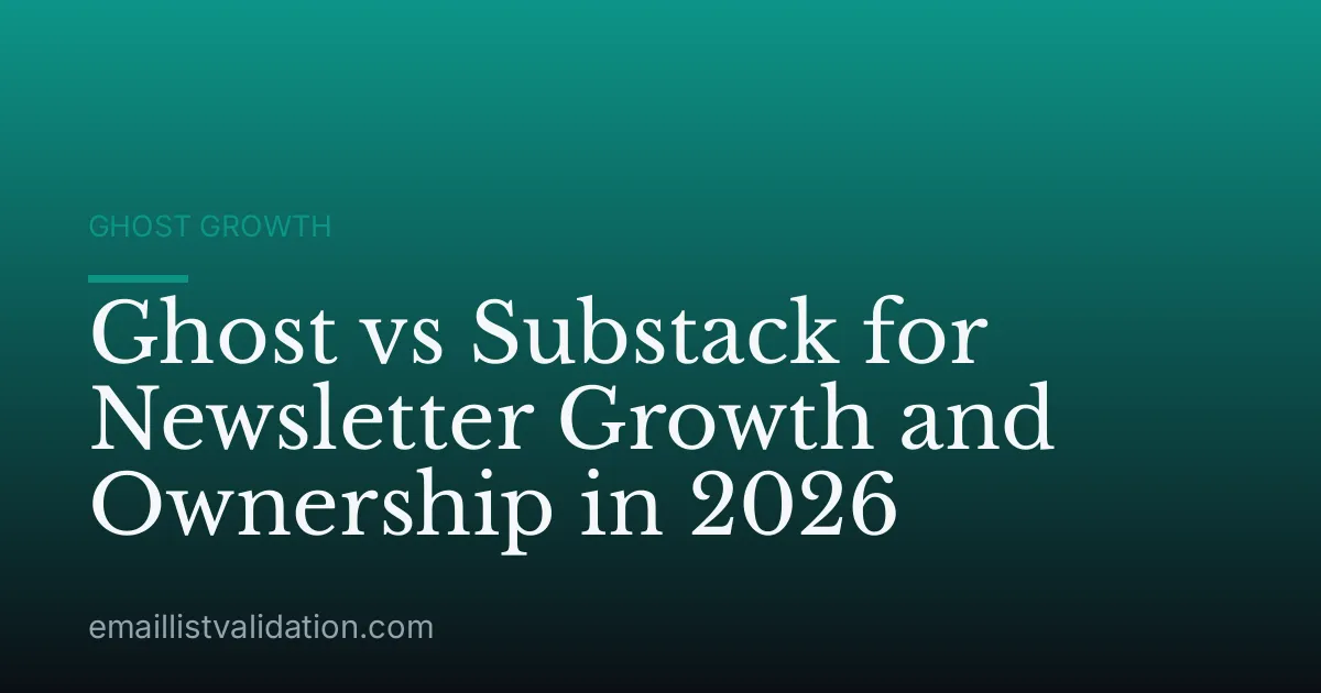 Ghost vs Substack for Newsletter Growth and Ownership in 2026