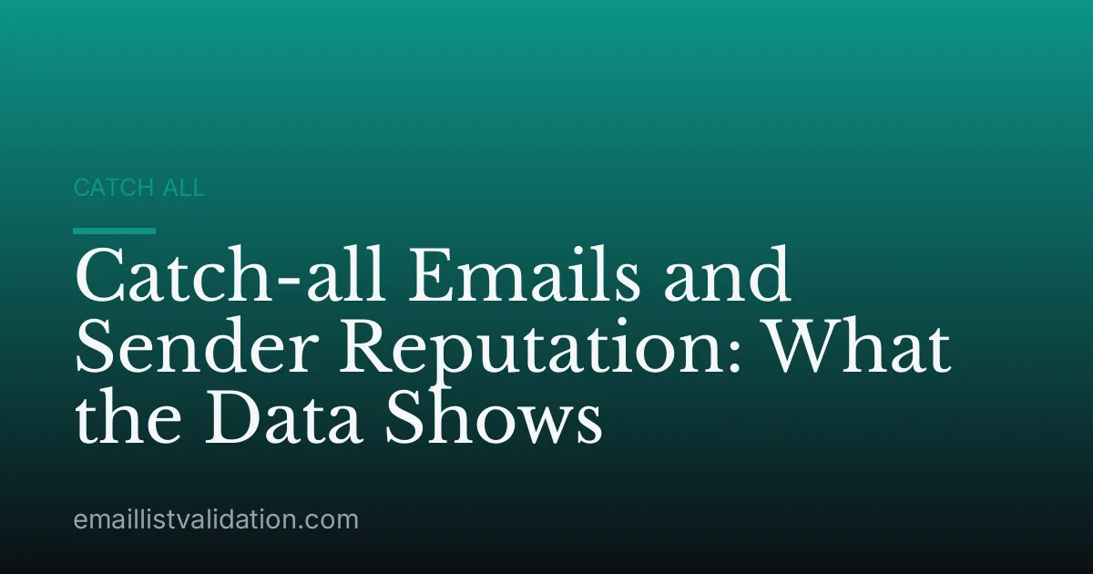 Catch-all Emails and Sender Reputation: What the Data Shows