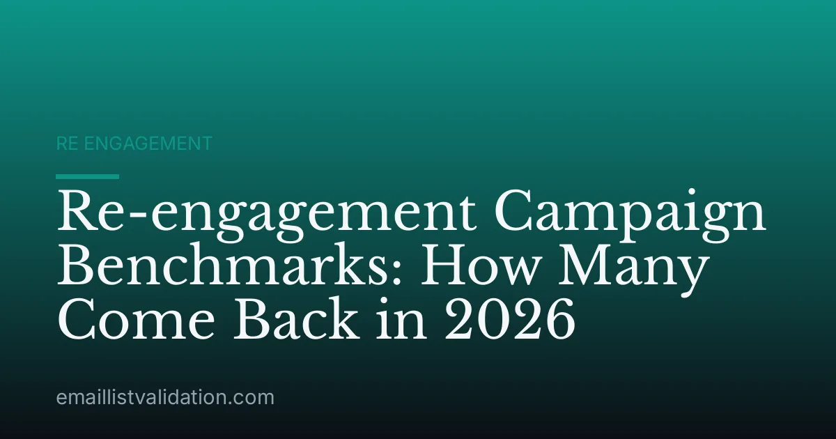 Re-engagement Campaign Benchmarks: How Many Come Back in 2026