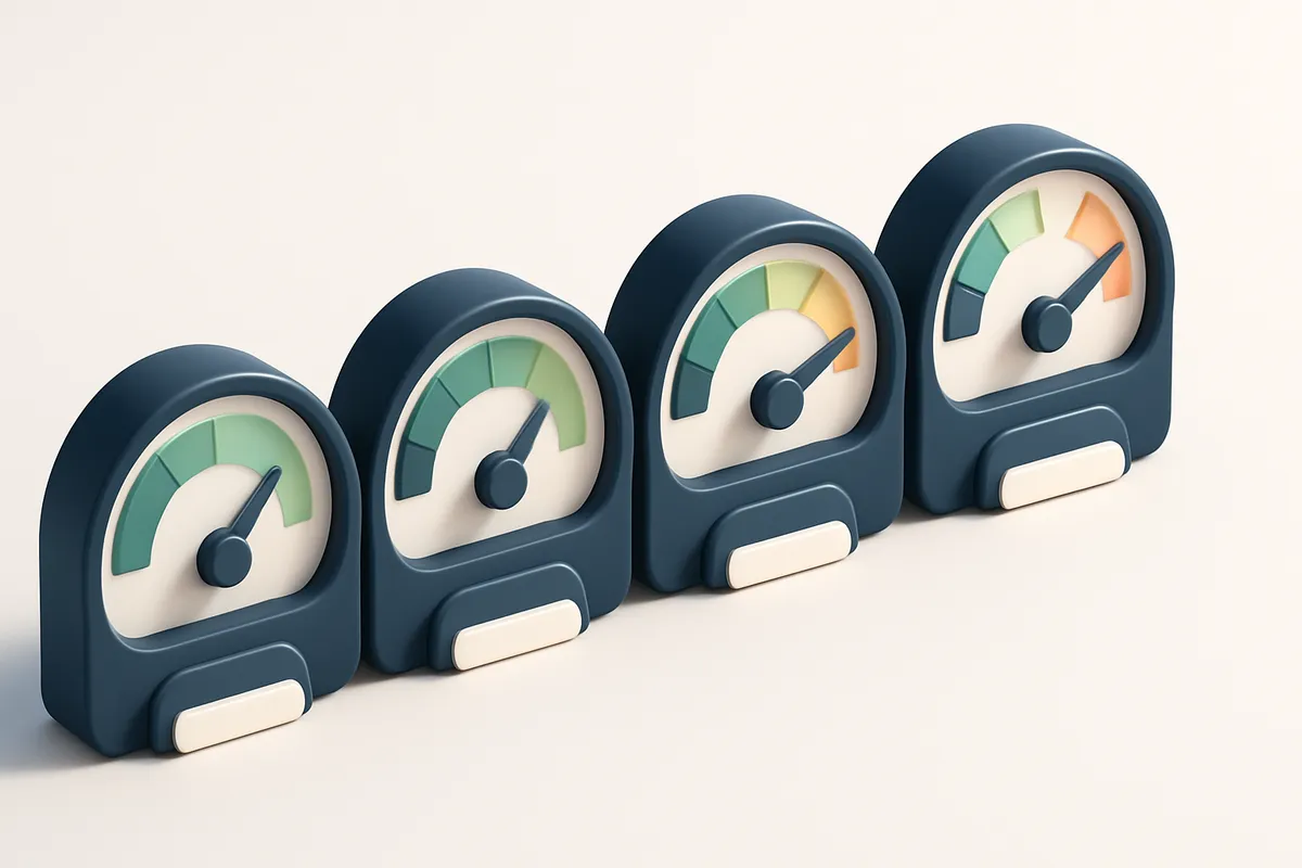 A row of four gauges with labels: Valid, Invalid, Catch-All, Risky