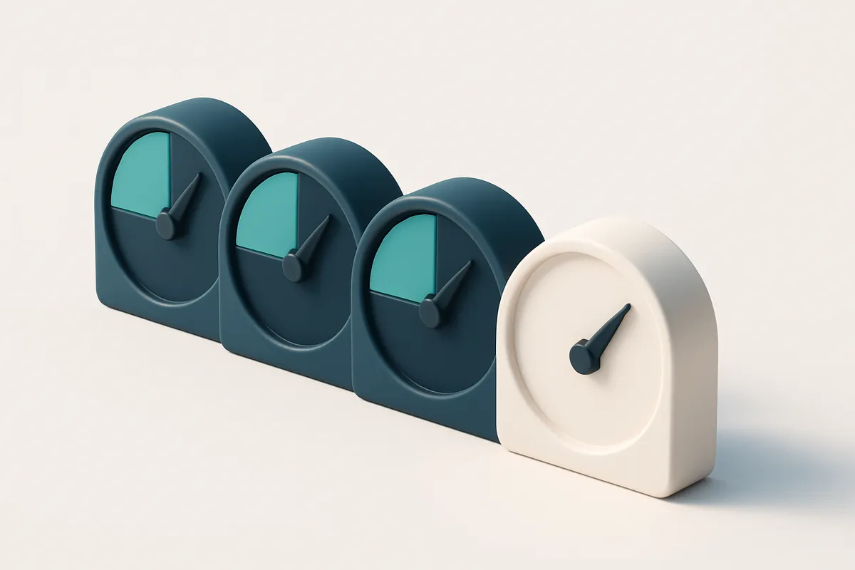 a row of four gauges labeled with bounce rate percentages and a red stop at 10%