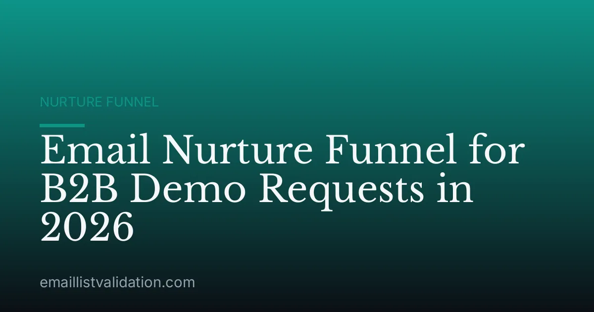 Email Nurture Funnel for B2B Demo Requests in 2026