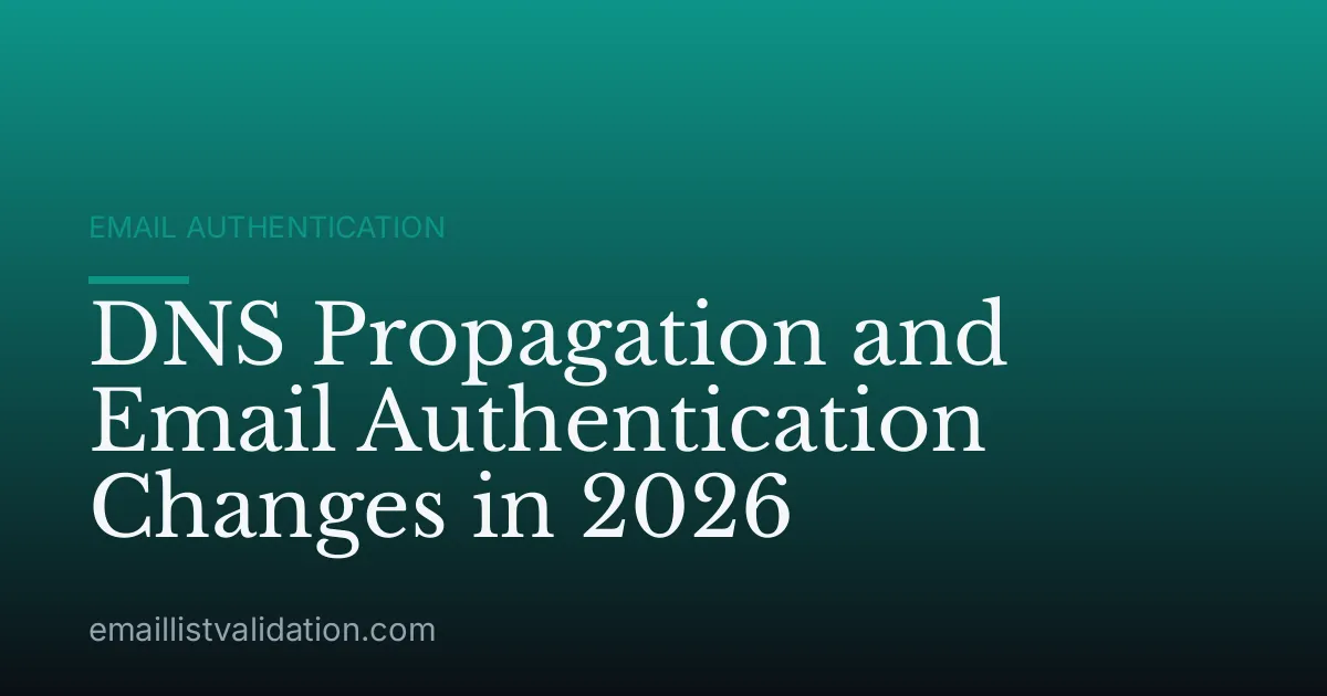 DNS Propagation and Email Authentication Changes in 2026