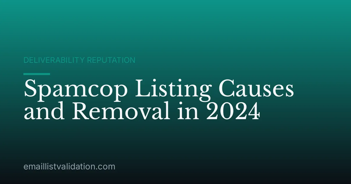 Spamcop Listing Causes and Removal in 2024