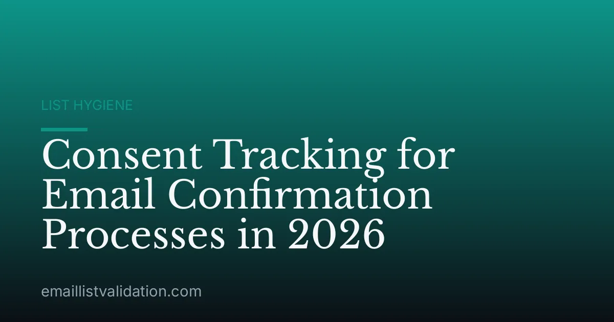 Consent Tracking for Email Confirmation Processes in 2026