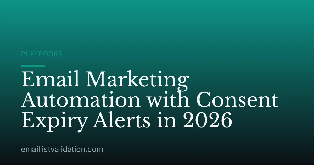 Email Marketing Automation with Consent Expiry Alerts in 2026