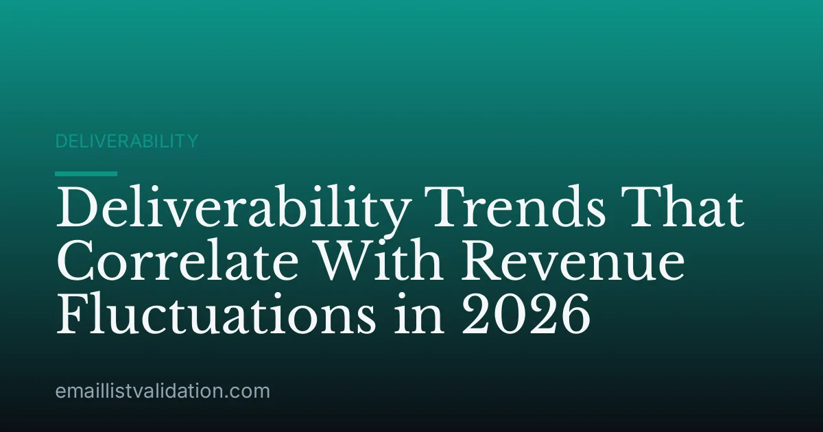Deliverability Trends That Correlate With Revenue Fluctuations in 2026