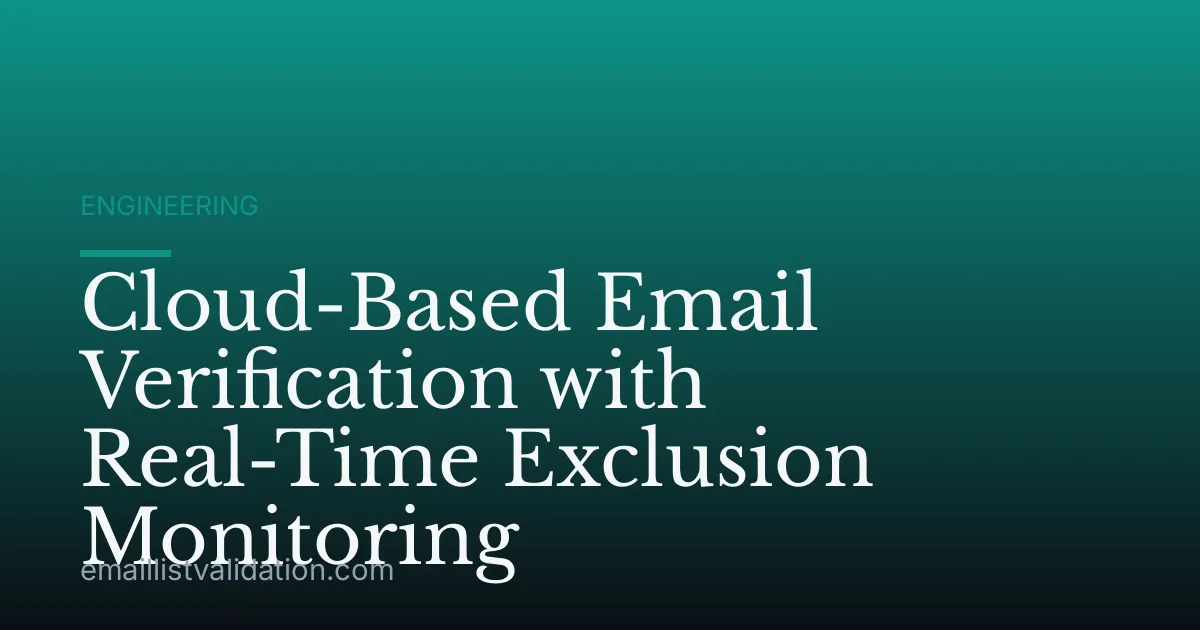 Cloud-Based Email Verification with Real-Time Exclusion Monitoring