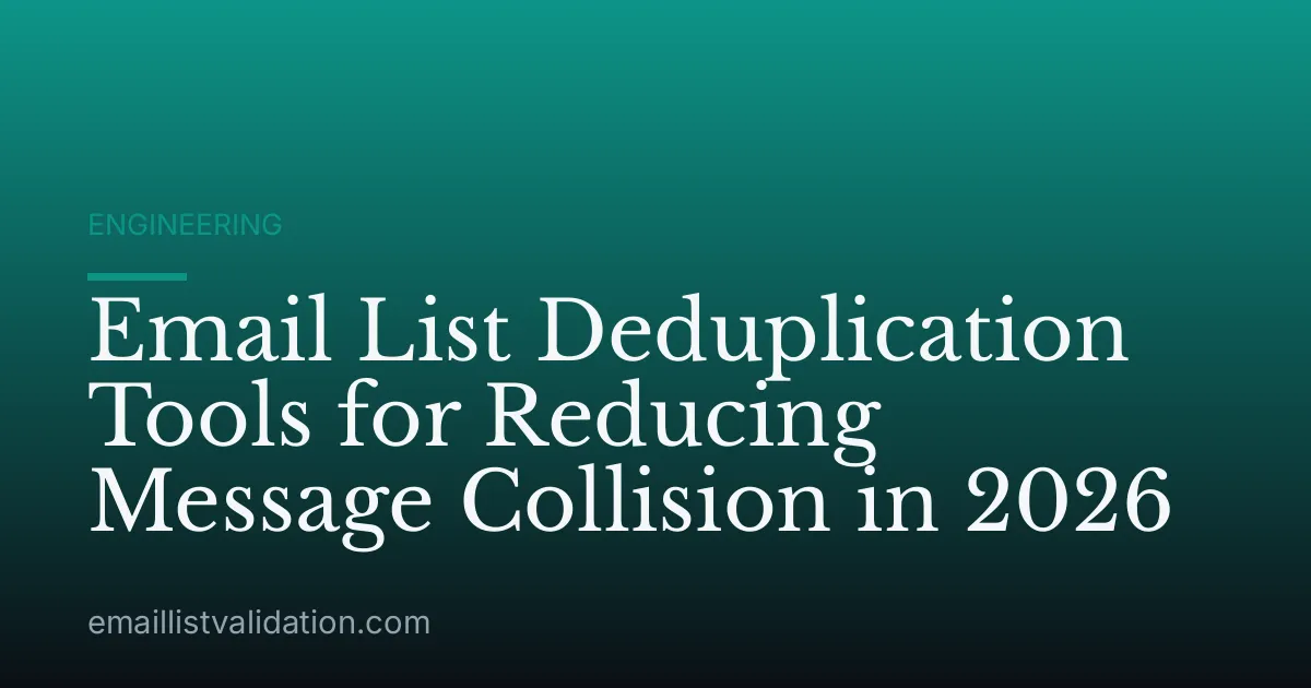 Email List Deduplication Tools for Reducing Message Collision in 2026
