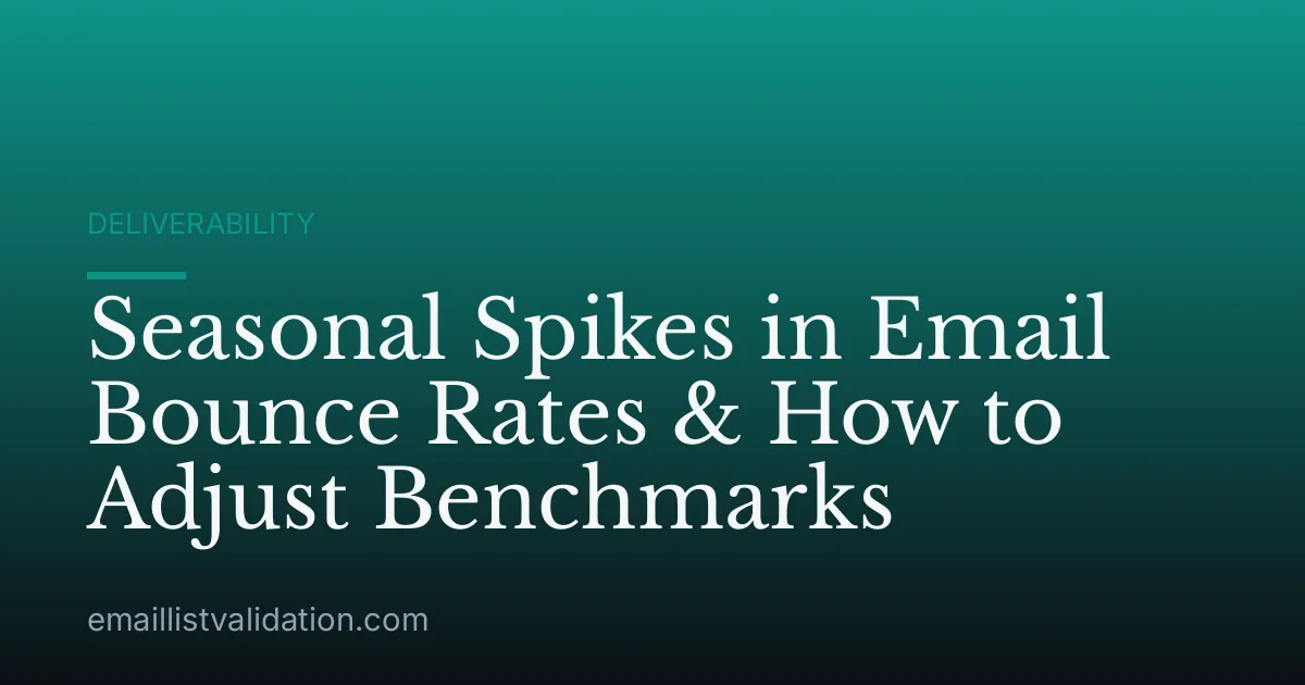 Seasonal Spikes in Email Bounce Rates & How to Adjust Benchmarks