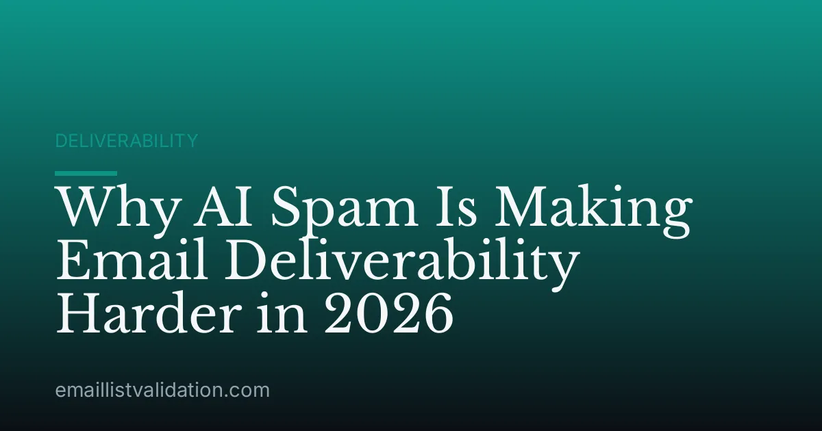 Why AI Spam Is Making Email Deliverability Harder in 2026