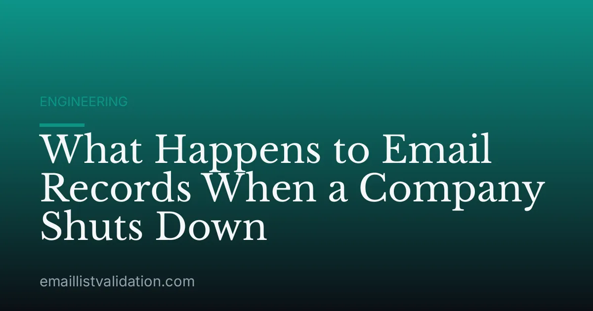 What Happens to Email Records When a Company Shuts Down