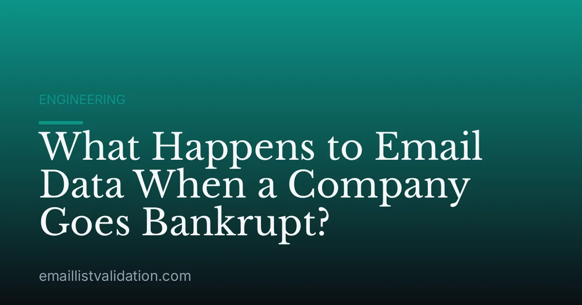 What Happens to Email Data When a Company Goes Bankrupt?