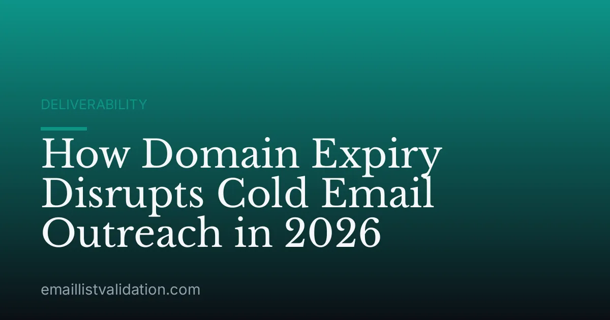 How Domain Expiry Disrupts Cold Email Outreach in 2026