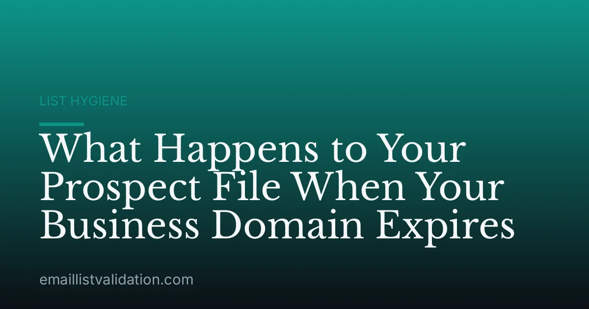 What Happens to Your Prospect File When Your Business Domain Expires