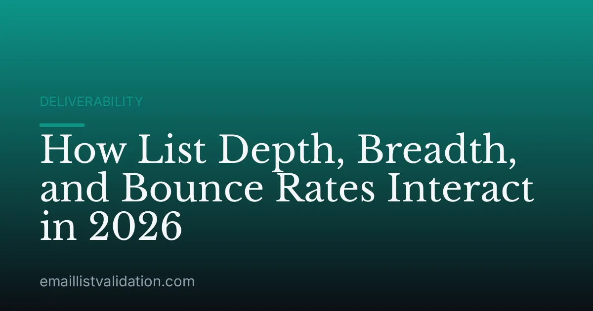 How List Depth, Breadth, and Bounce Rates Interact in 2026