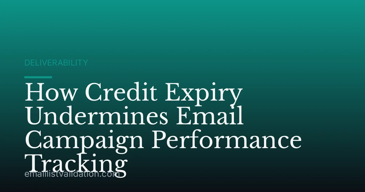 How Credit Expiry Undermines Email Campaign Performance Tracking