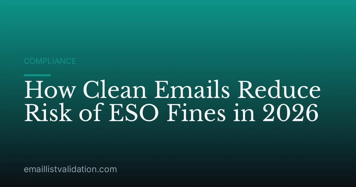 How Clean Emails Reduce Risk of ESO Fines in 2026