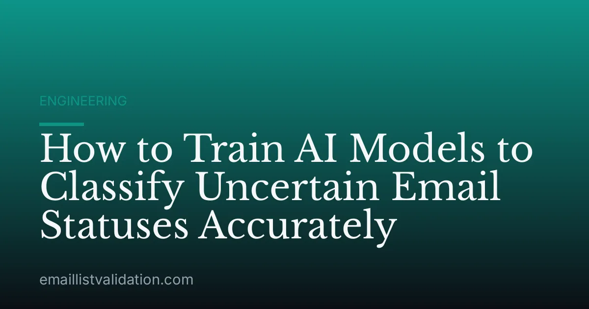 How to Train AI Models to Classify Uncertain Email Statuses Accurately